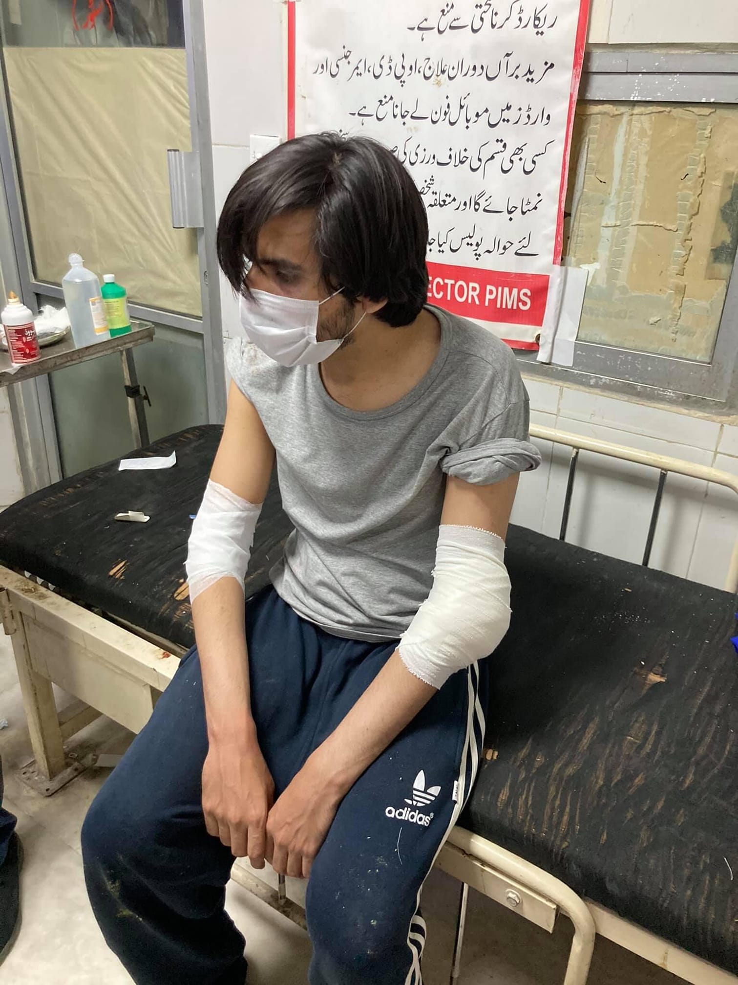 Asad Toor being treated at Islamabad hospital