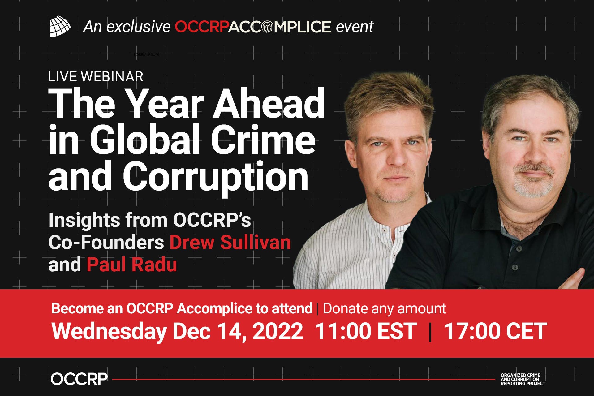 Crypto, SLAPPs, and Dark Money: OCCRP’s Drew Sullivan and Paul Radu Discuss the Year Ahead in Global Crime and Corruption