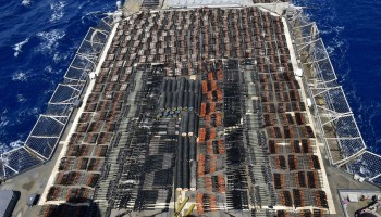 U.S. Navy Intercepts a Ship Loaded with Illegal Weapons in Arabian Sea