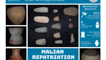US Returns Nearly 1,000 Looted Artifacts to Mali