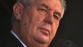 Czech President Flashes Mock Rifle “at Journalists”