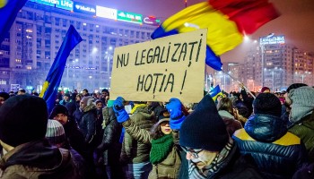 Romanians March Against Corruption Bills