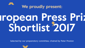 OCCRP и партнеры попали в список финалистов премии European Press Prize за 2017 год