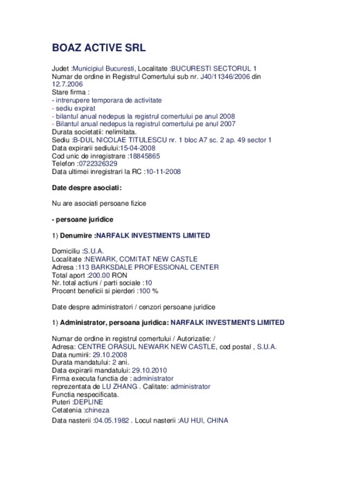 Documents OCCRP